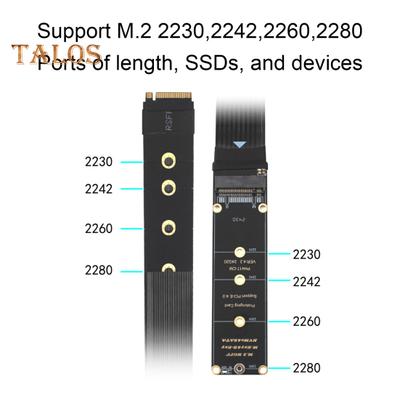Verlengkabel Hoge Snelheid Dataoverdracht Eenvoudig te Installeren Brede Compatibiliteit NGFF M.2 M-KEY NVME PCIe 4.0 Verlengkabel