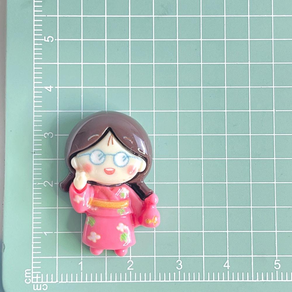 Diy Craft Accessories Lovely Cherry Girl Resin Pieces Creamy Gel Hair Accessories Cup Embellishment Pendant Shoe