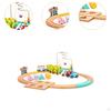 Wooden Train Track Toy Set Cartoon Playset for Children 2 Years + Boys Girls