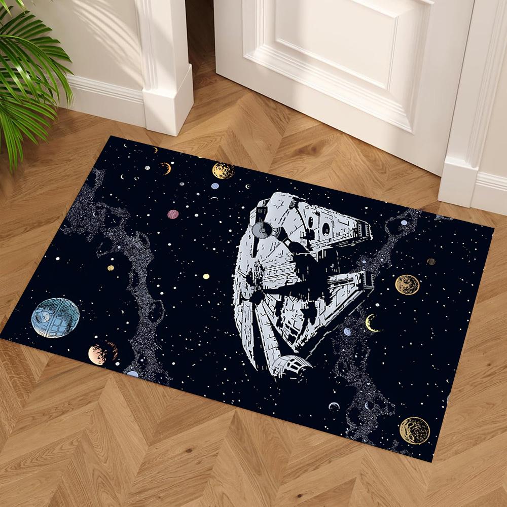 Star Wars Floor Mat Suitable for Dining Room Balcony Game Room Dormitory Anti-slip Rug Anime Office Decor Gift for Festivals