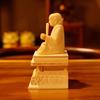 Cypress Statue Buddha Statue Crafts Nichiren Wooden Cypress Crafts Home Car Decoration Handmade Gifts