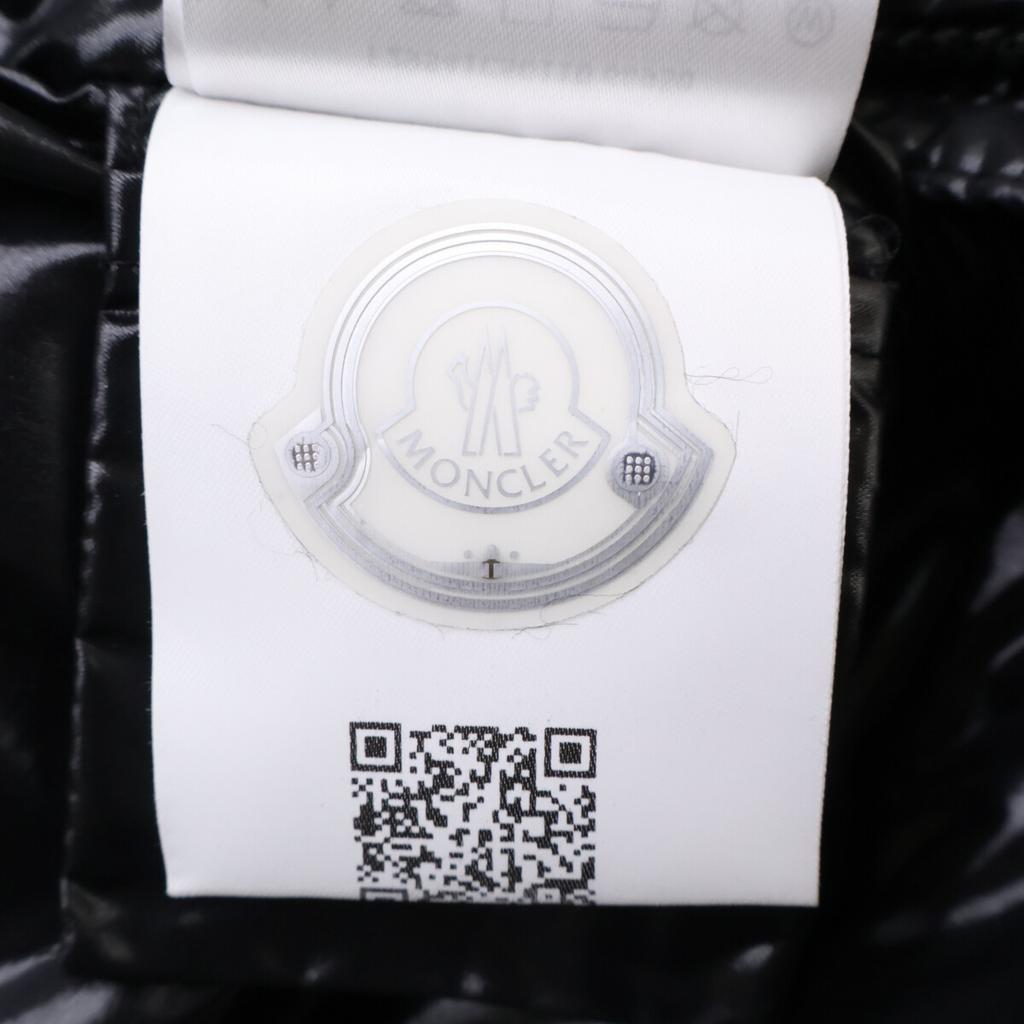 MONCLER Officially licensed MOKA GIUBBOTTO hooded down coat coat 59.8" blackUsed