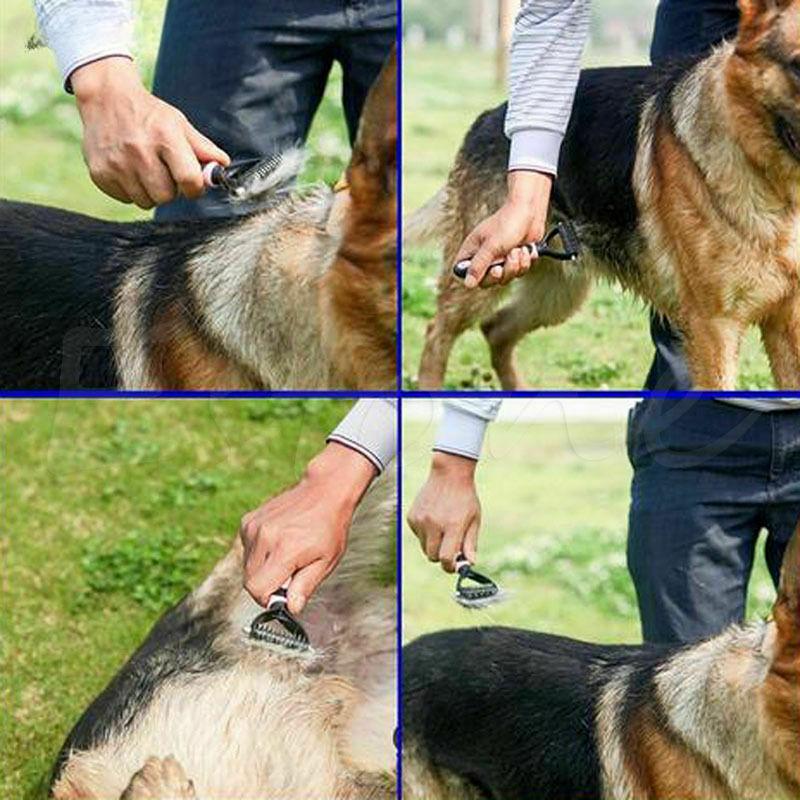 Grooming German Shepherd Shedding Coat Dog Brush For German