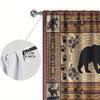 Panels American Country Bear Patterned Curtains Versatile Design Suitable Any Style Creating Peaceful Living Space Curtain Made Of Polyester Washable