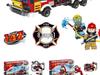 LEGO-Compatible Fire Engine & Firefighter Minifigure Set - 8 Model DIY Assembly for Kids