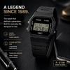 Casio F91W Digital Watch Waterproof LED Light Stopwatch 1/100 Sec Black/White Minimalist Design