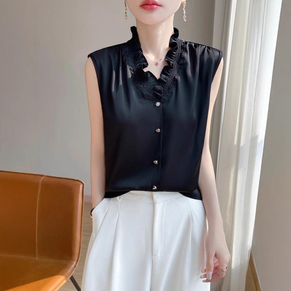 Elegantes Sommer-Damen-Tanktop mit Rüschenbesatz - Trendiges und vielseitiges Mode-Essential