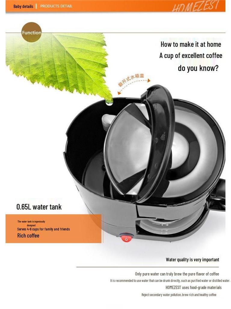 Cafetera y Tetera Inteligente Automática por Goteo para Hogar y Oficina