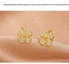 Banyan Tree S925 Silver Four-Leaf Clover Earrings - Summer Fresh, Trendy All-Match Jewelry for Women