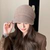 Thickened Knited Beanie Ear Protection Pile Cap Casual Slouchy Hat  Outdoor