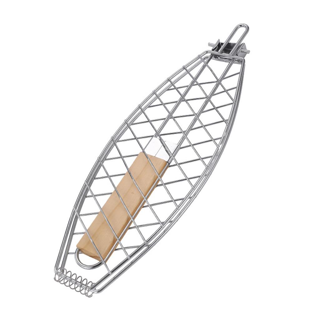 Flexible Roasting Grilling Household Fish Grill Basket Detachable BBQ Grill Rack Grilling Tool