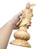 HU Trading Buddhist Statue, Standing Kannon Bodhisattva and Seishi Bodhisattva (Total Height: 23cm, Width: 12.5cm, Depth: 11.5cm), Amida Triad Ornamen