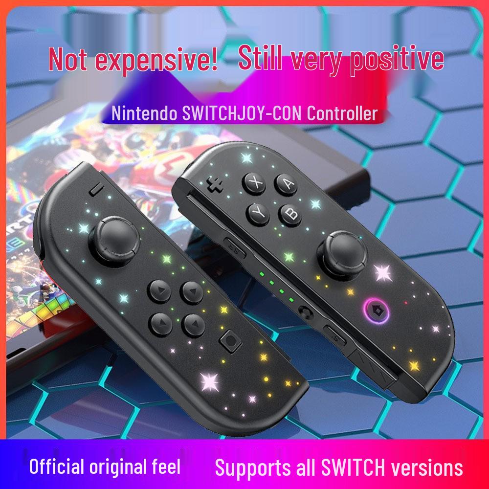 Colorful RGB Switch Joy-Con Left & Right Controllers with Wake-Up, Bluetooth 5.2, Vibration, and Motion Control.