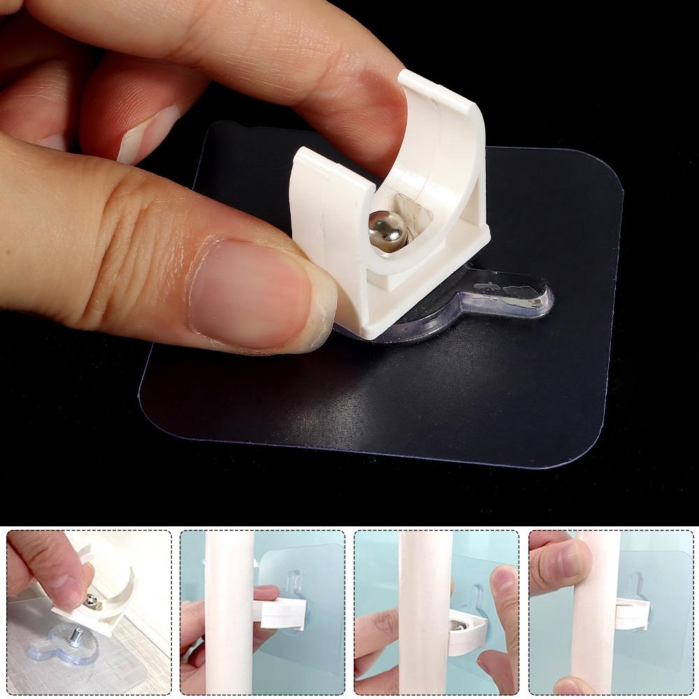 1/5Pcs Punch-free Water Tube Holder Garden Irrigation Tube Clip Connector Self-adhesive Pipe Clamp