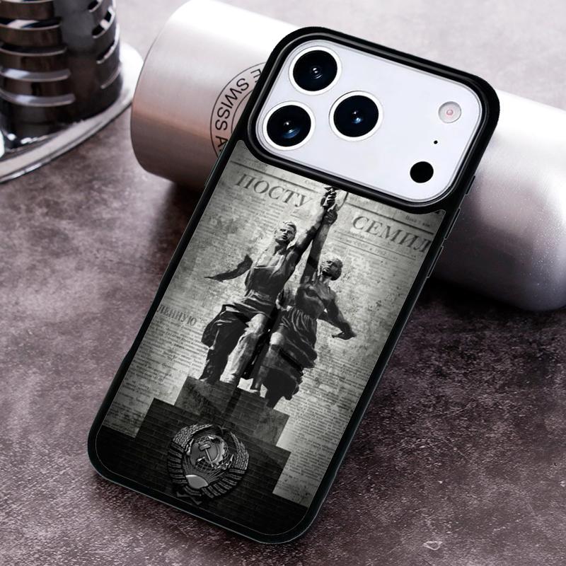 

Soviet Union USSR Flag Phone Case For iPhone 17,16e,15,14,13,12,11,Mini,Pro,MAX soft Silicone Cover iPhone17 Pro Max