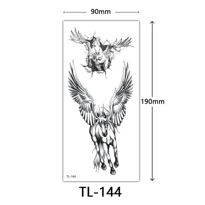 Flower Tattoo Stickers, Color Sketch Tattoo Stickers, English Letters, Wedding Photography Tattoo