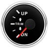 0-190 Ohm 52mm UP-DN Right Side Trim Meter Waterproof Trim Gauge with Red Backlight Stainless Steel Bezel Car Accessories