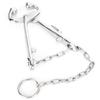 Cow Nose Pliers Stainless Steel Cattle Nose Ring Pliers with Chain Cattles Traction Clamp