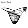 1PC Lady Erotic Lingerie Sexy Lace Flowers Panties Low Waist G-string Transparent T-back Briefs Women Charming Thongs Underwear