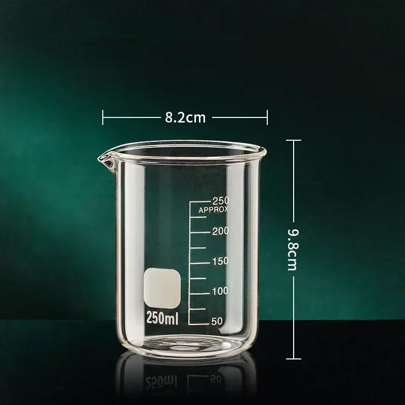 2025 New Transparent 50-1000ml High Borosilicate Glass Measuring Cup Kitchen Tool Baking Measuring Cups Clear Scale Cup Laborato