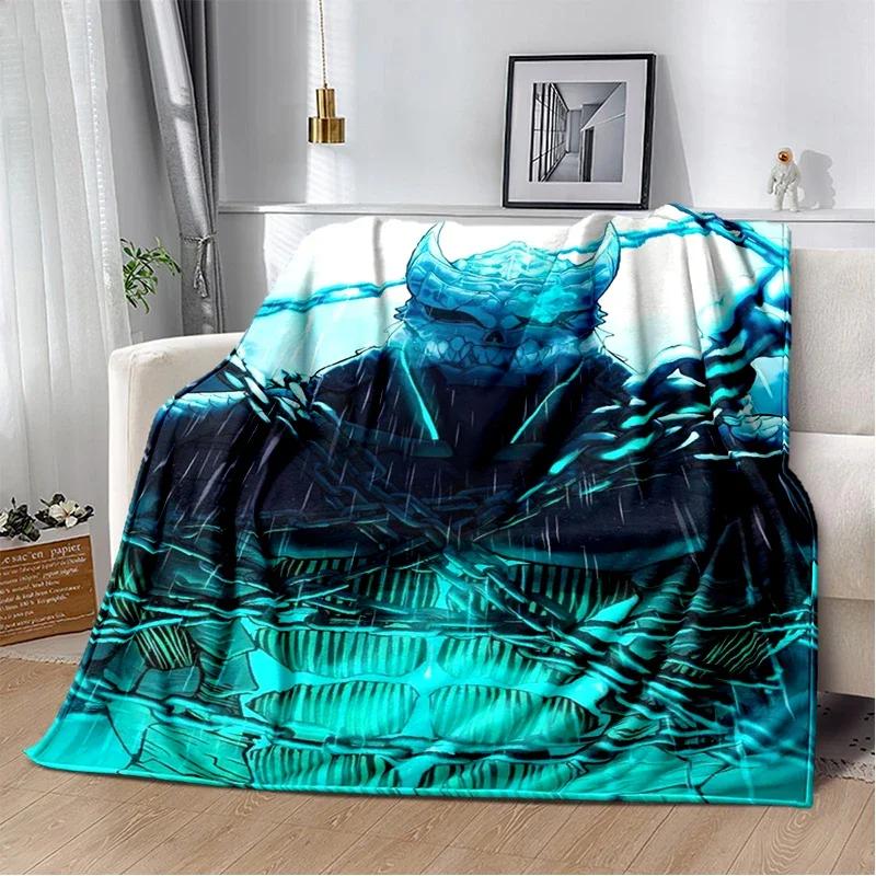3D Kaiju No.8 Anime Cartoon Soft Flannel Blanket for Bed Bedroom Sofa Picnic,Throw Blanket for Cover Office Gift Kids