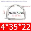 304 Stainless Steel Semi-circular D-Ring Bag Strap & Hat DIY Seamless Triangle Buckle.