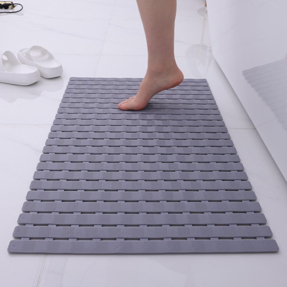 PVC Anti-slip Floor Mat Anti-drop Shower Foot Scrubber Flexible Bathroom Foot Pedal  Washroom