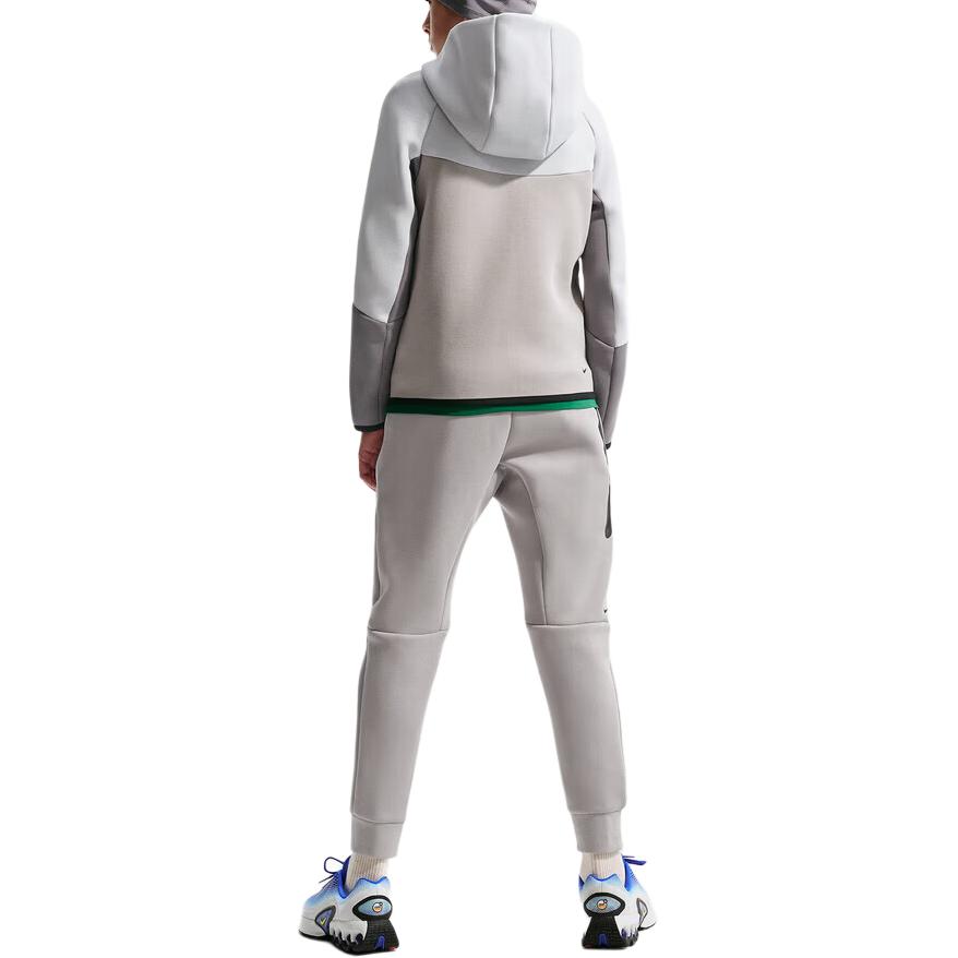 Nike Sportswear Tech Fleece Big Kids' Full-Zip Hoodie Light Iron Ore HV5867-025