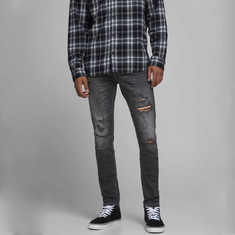 

Джинсы скинни из эластичного денима с дырками Liam Мужское JACK & JONES