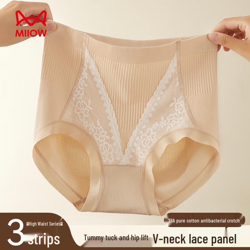 

Женские трусы с высокой талией и контролем живота Mao Ren M