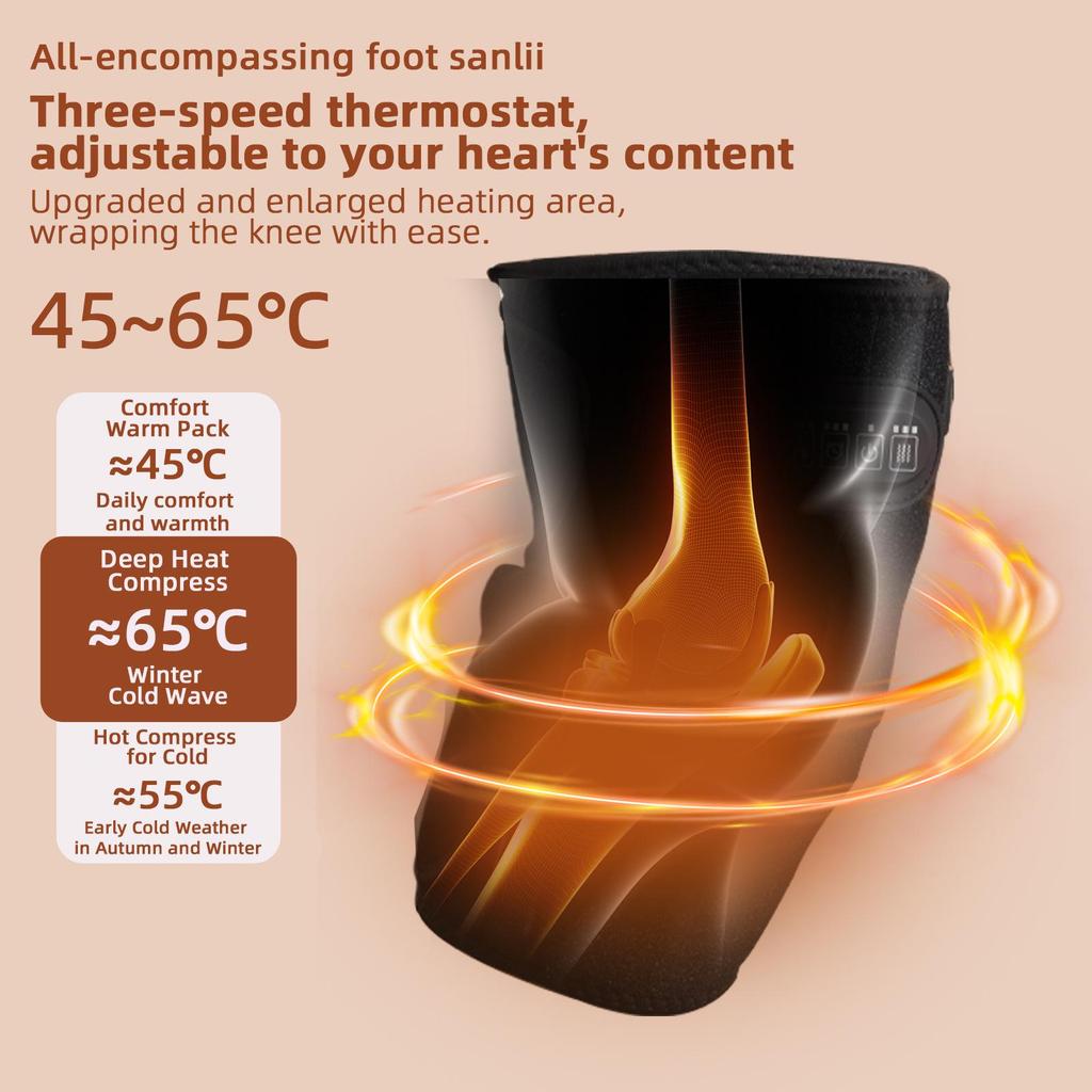 In Stock Heated Vibration Knee Pads for Joint Pain Relief