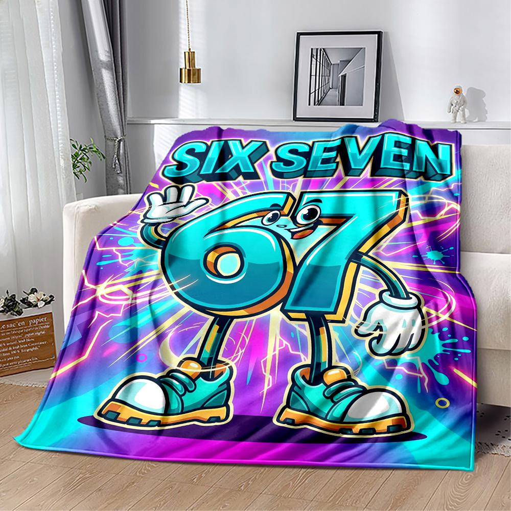 Sixty-seven Blanket,Suitable for sofas, offices, travel, living rooms, Gifts to relatives and friends, Blanket,Suitable for all seasons.