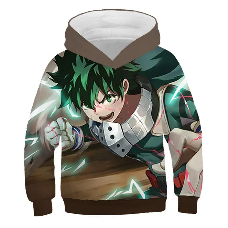 Morsomme hettegensere for gutter og jenter med Boku No Hero Academia-trykk, My Hero Academy-gensere til barn, morsomme anime-gensere