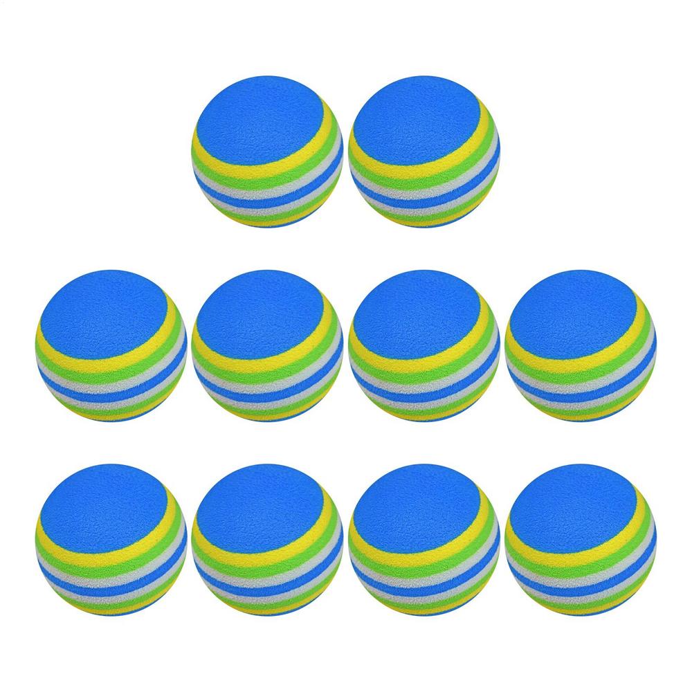 Practice Golf Balls 10 Pieces Elastic Golf Balls Warm-Up Gear For Junior Beginner Amateur Senior Backyard Driving Range Outdoor