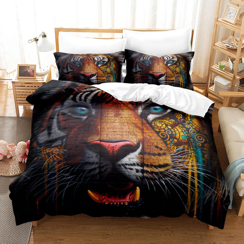 

Модная технология печати, 3D цифровая печать, постельное белье, пододеяльники, наволочки, комплекты из трех предметов quilt cover 90 * 190 pillowcase 50 * 75 * 1