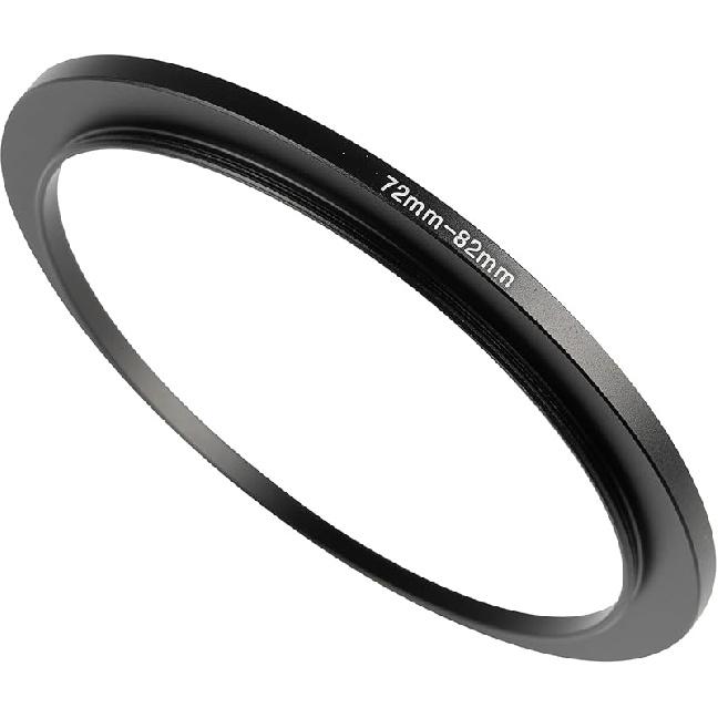 72-77mm Metal Step-Up/Down Ring Adapter Compatible with Mirrorless Cameras DSLR Lens, UV CPL ND Filter Thread Converter, Black