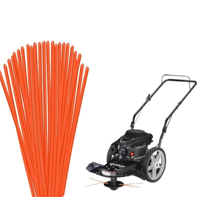 25Pcs Nylon Pre Cut Trimmer Line 18.5inch Long Cutting Trimmer Line for Walk Behind String Mower Accessories Enduring