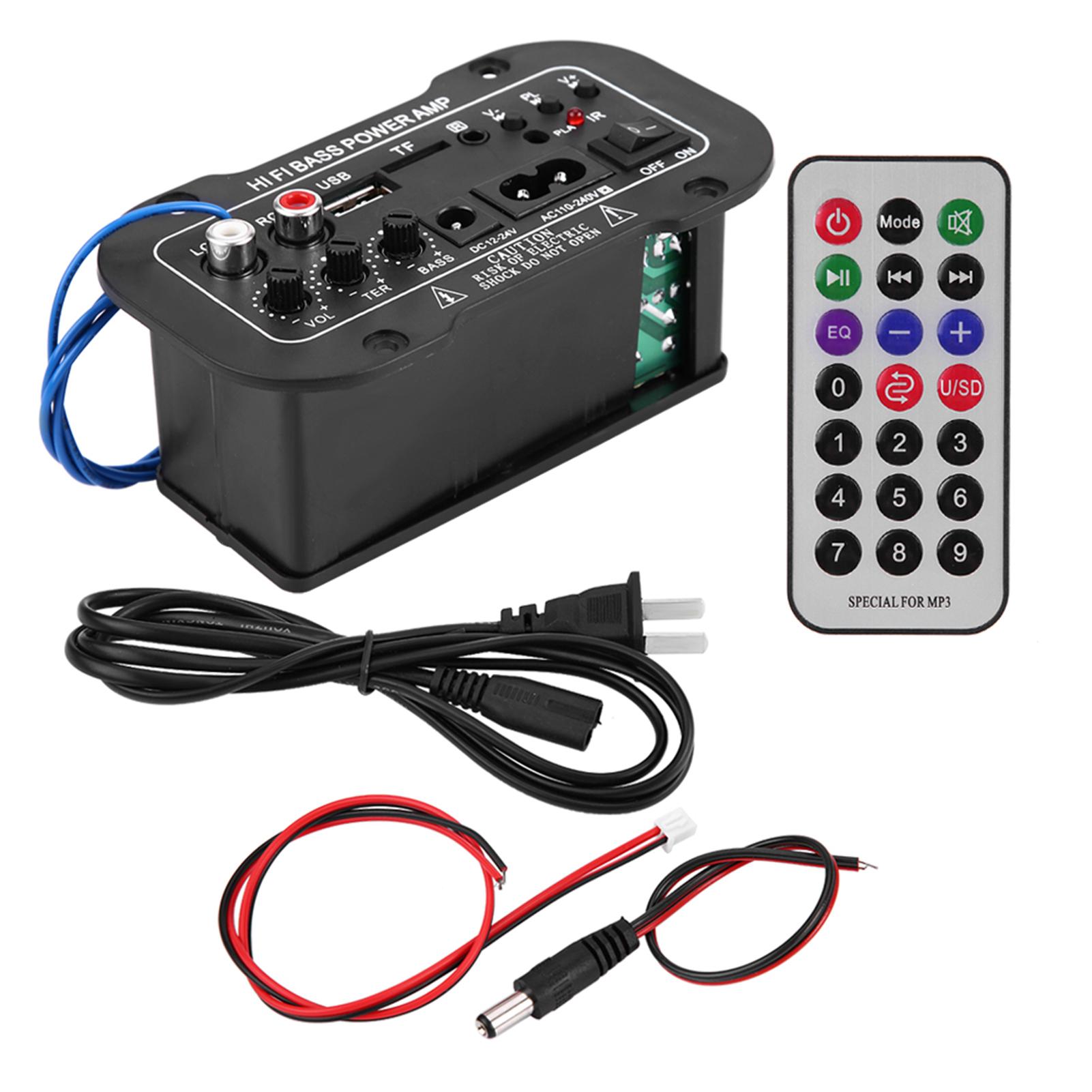 

5-дюймовый автомобильный цифровой усилитель Bluetooth Hi-Fi бас высокой мощности стерео аудио усилитель