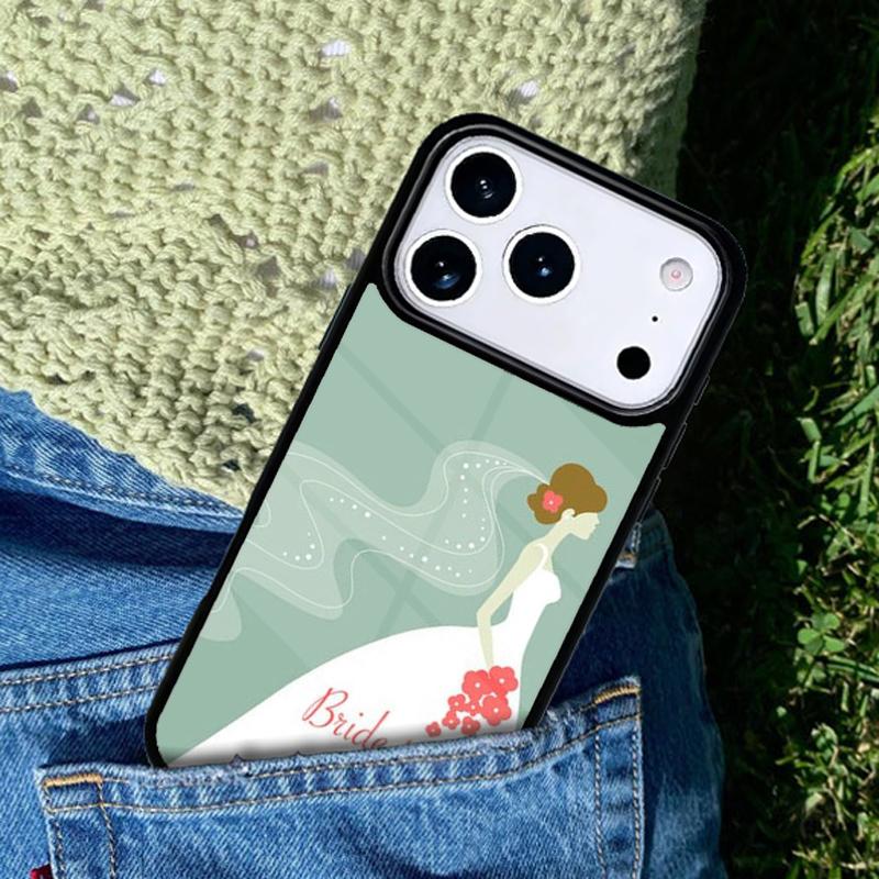 Wedding Bride Soon to Be Phone Case For iPhone 17 AIR 16 Pro Max 15 14 Pro 11 12 13 Shockproof Silicone Cover