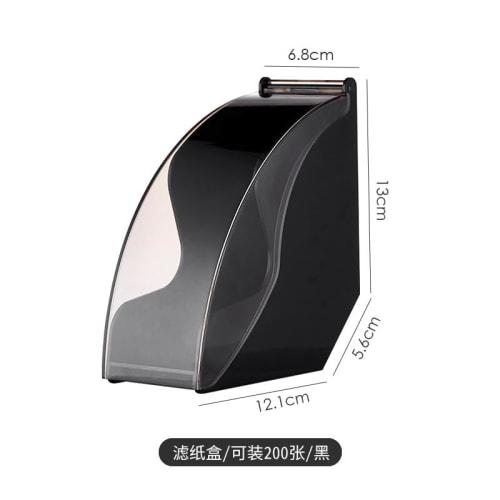 Multifunctional Coffee Filter Case, Cone-Shaped Holder with Lid, Paper Storage and Organization, Coffee Bar Essentials, Kitchen Supplies