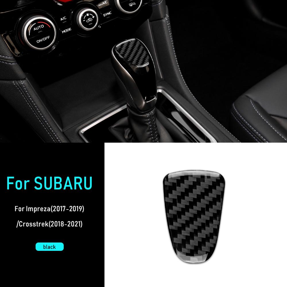 Soft Carbon Fiber Sticker For Subaru Crosstrek 2018-2025 Impreza 2017 2018 2019 2020 2025 2025 2025 Automatic Gear Shift Knob