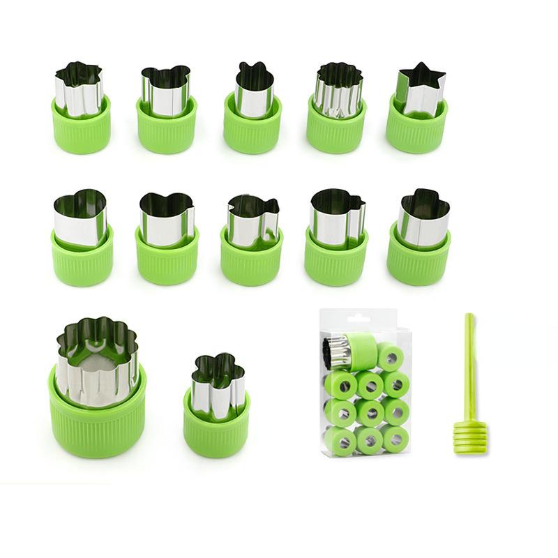Vegetable Cutter Shapes Stainless Steel Durable DIY Fruit Cookie Stamps Cake Food Cutting Mold Kitchen Tool Kitchen Accessories