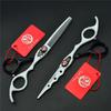 Purple Dragon Personalized Black & White Hairdressing Scissors - Straight Shears & Thinning Shears (Z1019)