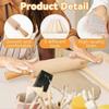 20Pcs Pottery Teaching Kit,with Rolling Pin,Pottery Teaching Rolling Mud Sticks,Clay Sculpting Tools and Premium Linen