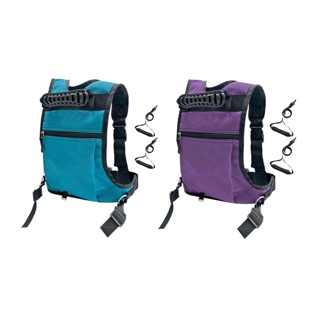 Ski- und Snowboard-Geschirr für Kinder Ski-Zugseil mit Griff Ski-Schultergurt für Skateboarden, Schlittschuhlaufen, Wintersport