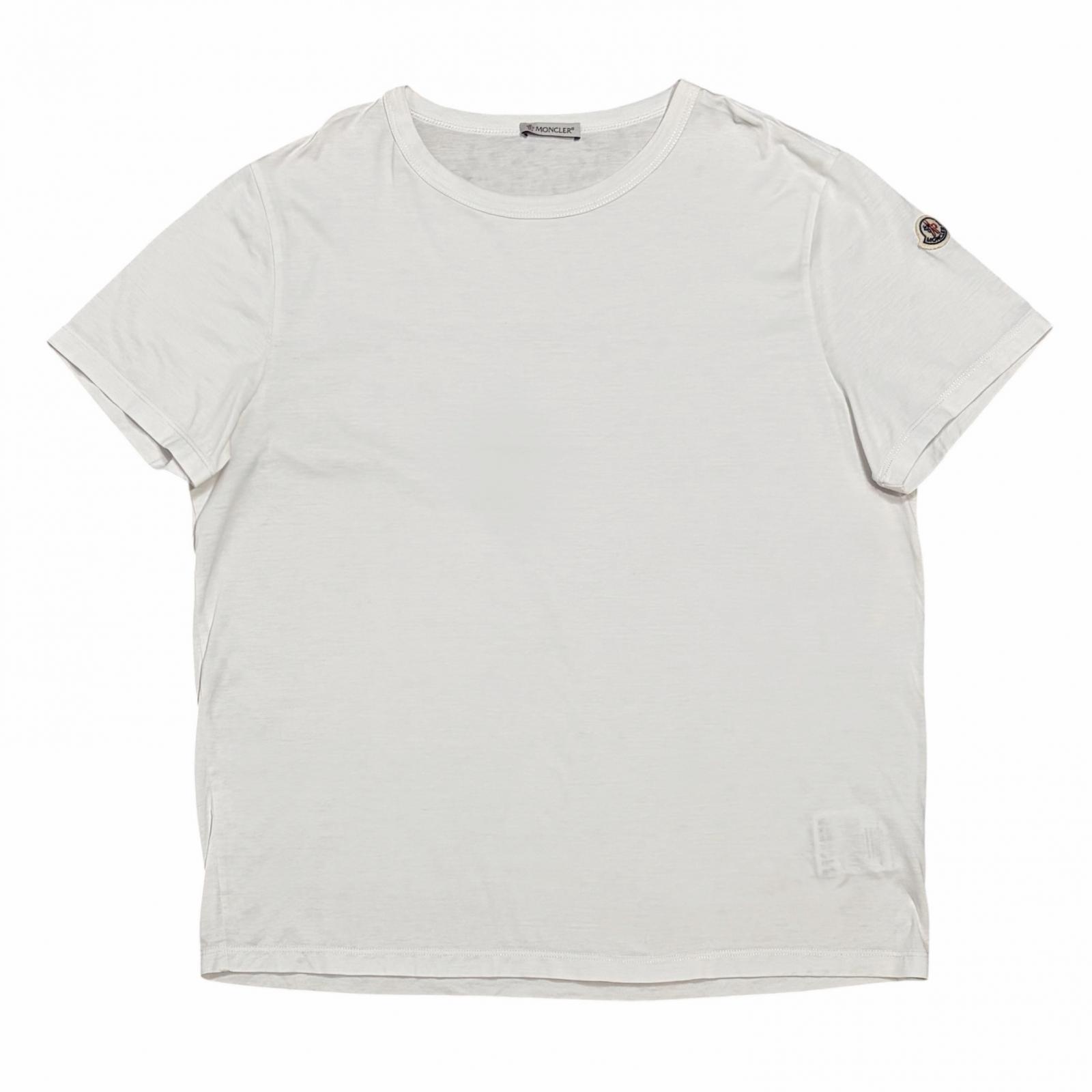 MONCLER Logo T-Shirt White Men s Size S Model D109380834008390X
