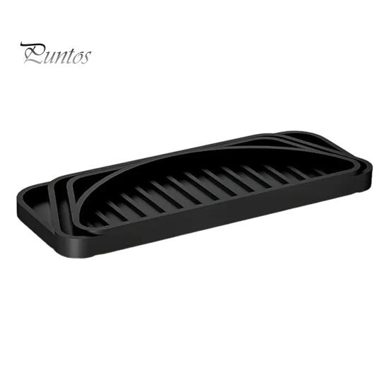 

Силиконовый коврик для поддона для сбора капель, универсальный, непроливаемый и нескользящий, поддон для кофемашины, поддон для холодильника, поддон для воды для диспенсера воды, холодильника, кофейного бара, подрезаемый чёрный