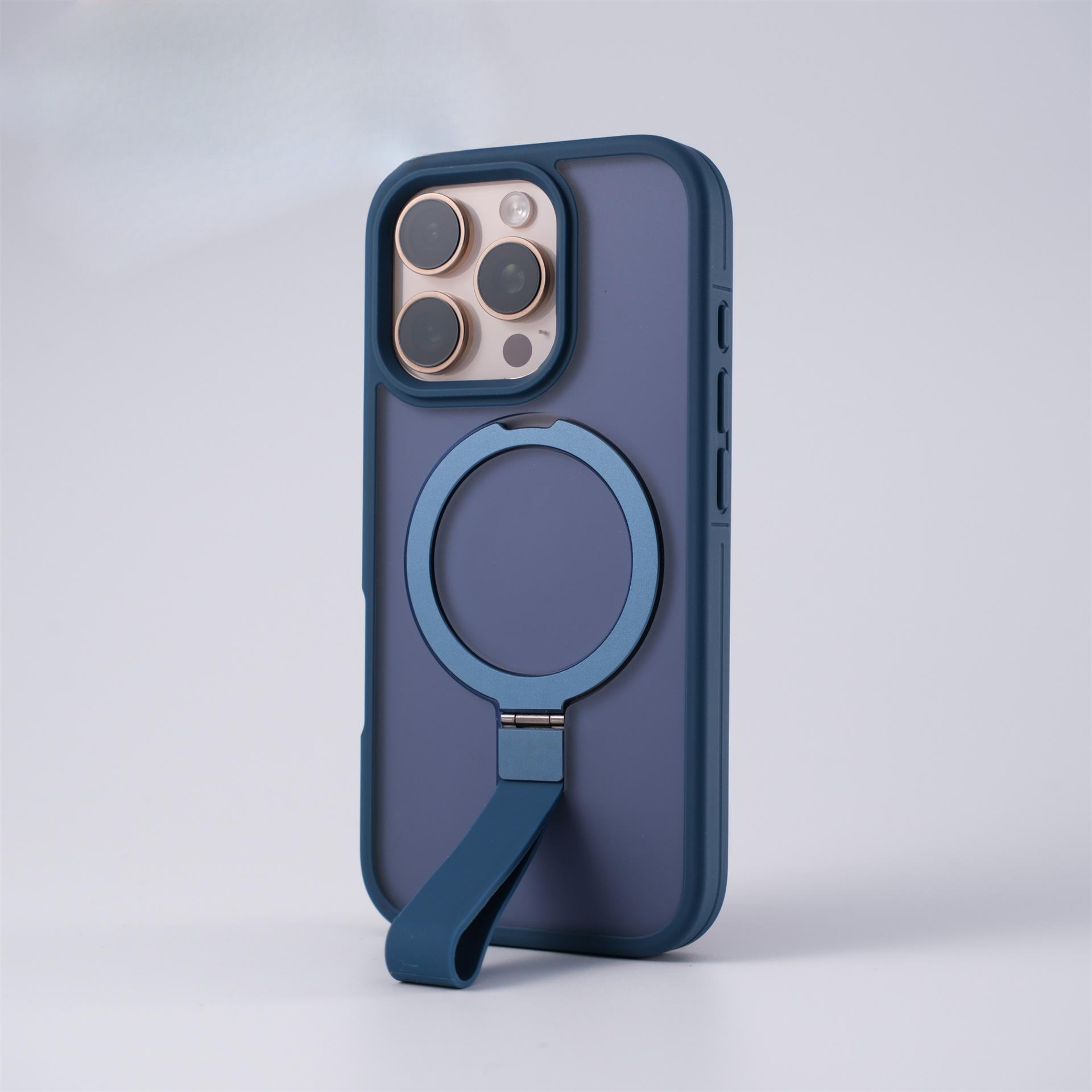 

Подходит для IPhone17PROMAX Чувствительный к коже Магнитный держатель Чехол для мобильного телефона Apple 16 со шнурком Креативная защитная крышка 15 iPhone 17