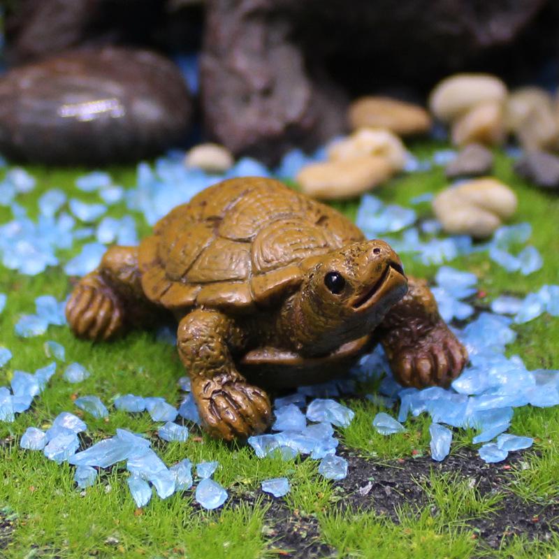 Mini Turtle Ornament: Rockery Bonsai for Fish Tank, Pond, or Courtyard Decoration
