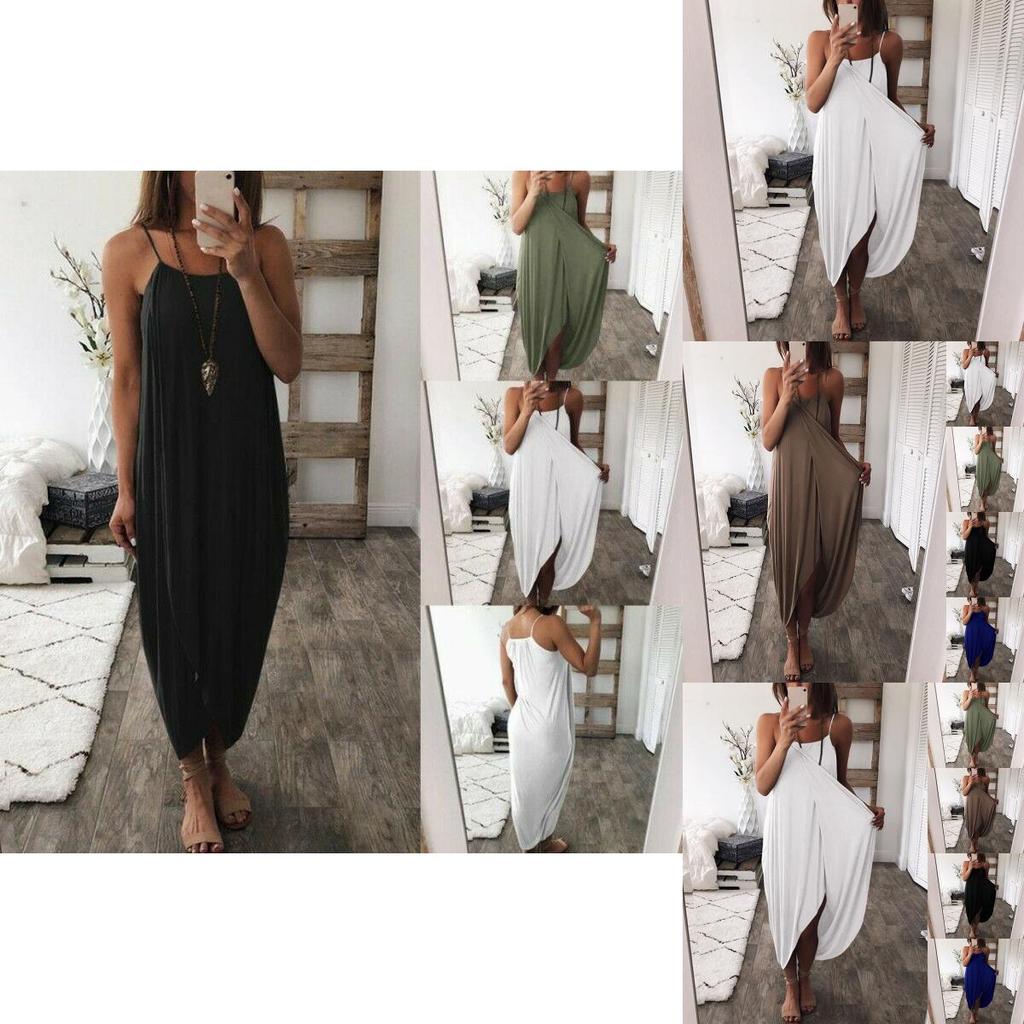 Elegant Plus Size Women Summer Maxi Dress With Sleeveless High Waist Design